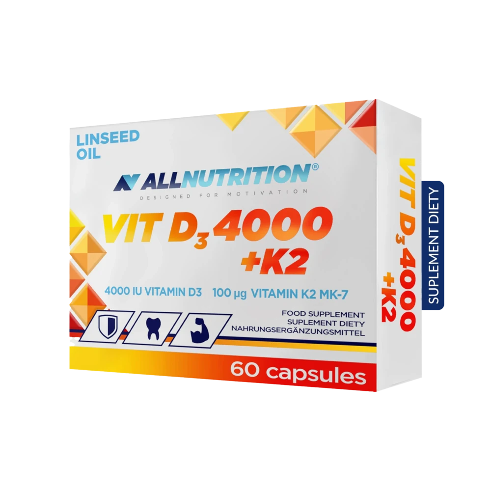 Allnutrition Vit D3 4000 + K2, kapsułki, 60 szt.