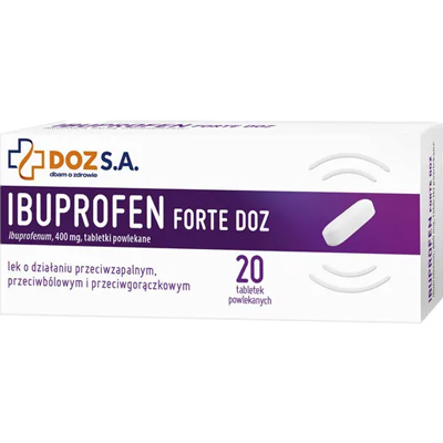 Ibuprofen Forte DOZ, 400 mg, 20 szt.