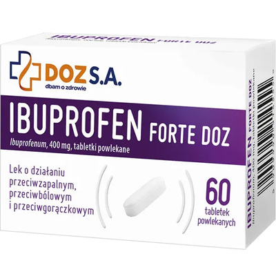 Ibuprofen Forte DOZ, 400 mg, 60 szt.